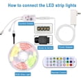 thumbnail image 2 of Yi Lighting 16.4ft Smart RGB Strip Lights, Music-Synced Color Changing with Remote, App Control for Bedroom Home Kitchen Bar, 2 of 6