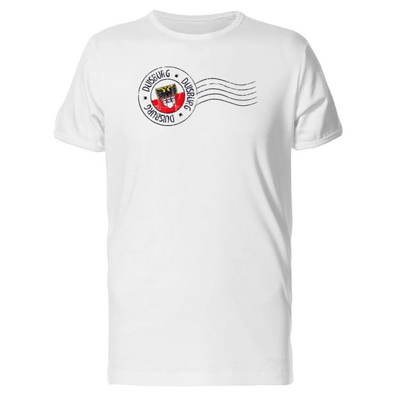 Duisburg Grunge Postal Flag Tee Men's -Image by Shutterstock