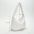 thumbnail image 4 of Bolsa De Hombro Bolso de mensajero acolchado ligero de embrague femenino de moda para mujer (beige) Likrtyny  Para Estrenar, 4 of 9