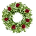 thumbnail image 2 of karymi 12.99in Artificial Greenery Winter Wreath with Frosted Berries, PVC Door Wall Decoration for Indoor Outdoor Holiday & Home House Decor Patio Decor up to 60% off, 2 of 7
