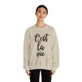 thumbnail image 2 of C est La Vie Sweatshirt Women, Such is Life French Inspired Shirt, 2 of 3