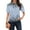 10-Sky Blue, variant on Sports Tops for Women Uk Lapel V Neck Soft Trendy Womens Polo Shirts Short Sleeve Slacking Sky Blue Size L