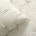 thumbnail image 3 of Lush Decor Ravello Pintuck Caroline Geo Textured Ruffle Detail Comforter 7-Piece Light Gray Full/Queen, 3 of 11