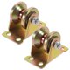 thumbnail image 1 of 2 uds bloque de polea pequeño rueda de polea silenciosa ruedas de polea resistentes para montaje en techo de pared de pista proyectos de bricolaje, 1 of 7