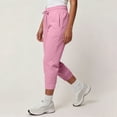 thumbnail image 5 of Hvogkswy Sweatpants Women Drawstring High Waist Cropped Jogger Sweatpants Straight Loose Fitted Ankle-Length Soft Fleece Casual Jogger Pants, 5 of 9