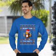 thumbnail image 3 of Christmas Sweatshirt, Ready For The Party Funny Thanksgiving Turkey Sweatshirt, Witty Holiday Sweatshirt, Unique Autumn Gift for Women & Men, 3 of 5