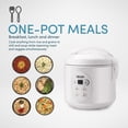 thumbnail image 3 of Aroma® 8-Cup (Cooked) / 2Qt. Digital Rice & Grain Multicooker, 3 of 6