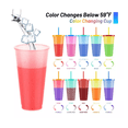 thumbnail image 2 of Vasos Magicos Cambian De Color Con Tapa Y Popote 700ml 10pzs Wünd, 2 of 5