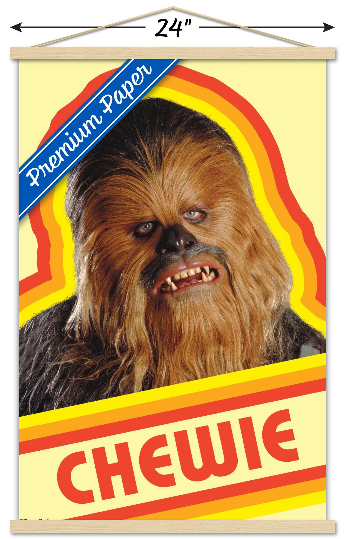 Star Wars: Saga - Chewie Wall Poster with Wooden Magnetic Frame, 22.375" x 34"