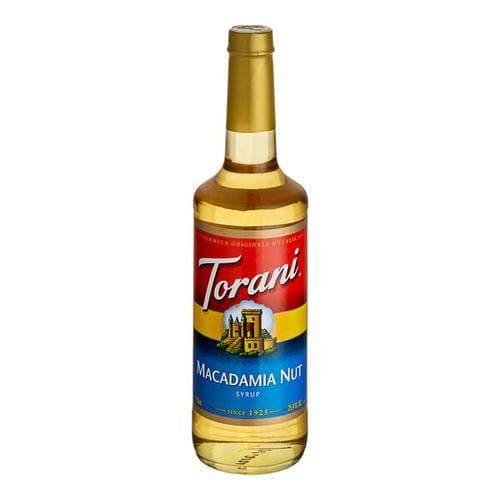 Torani Macadamia Nut Flavoring Syrup 750 mL/25.36 oz Glass Bottle