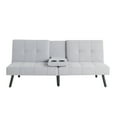 thumbnail image 3 of Serta Landry Modern Convertible Sofa, Light Gray Fabric, 3 of 15