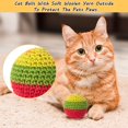 thumbnail image 2 of Pelota para gatos Cat Toys Retro Shaw, hilo de lana, con campana, paquete de 6, 2 of 6
