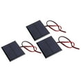 thumbnail image 4 of Polysilicon Solar Panel Module 3-Pack: DC4V 150mA Output, 0.6W Power, 60x80mm Size with 30cm Cable - Ideal for Solar Energy Research, DIY Projects (Lawn Lights, Phone Chargers, Toys) - Snow/Wind, 4 of 6