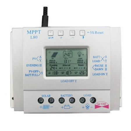 

MPPT Solar Panel Regulator LCD 12V/24V Charge Controller 3 Timer c2