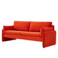 thumbnail image 1 of Sofa, Velvet, Orange, Modern Contemporary Urban Design, Living Lounge Room Hotel Lobby Hospitality, 1 of 9