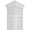 thumbnail image 4 of Ekena Millwork 12"W x 9'H Craftsman Classic Square Non-Tapered San Juan Capistrano Fretwork Column w/ Prairie Capital & Prairie Base, 4 of 8