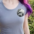 thumbnail image 2 of Yorkshire Terrier Yorkie Tired Sleepy Dog Pinback Button Pin, 2 of 5