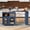 Navy Blue, variant on MODERNLUXE Rolling Kitchen Island with Extendable Dining Table, Mobile Island with Storage Cabinets & Side Open Shelves,Large Island Cart on Wheels for Kitchen & Dining Room,White
