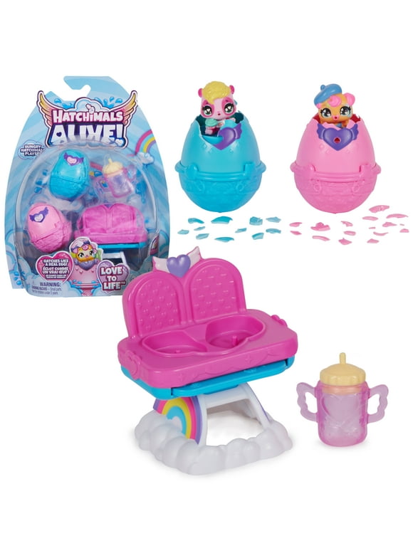 Hatchimals Alive Hungry Hatchimals Playset with Highchair