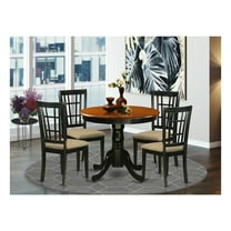 Rustic Dining Set - Table and 4 Chairs - Hardwood Furniture for Kitchen or Dining Room