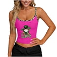thumbnail image 2 of Camisetas de Verano para Mujeres sin Mangas Impresas con Cuello en U de Poliéster de Longitud Regular de Moda Casual, 2 of 6