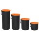 thumbnail image 2 of Matsuzay Estuche protector de lente de cámara de video de neopreno impermeable portátil de 2 colores Estuche grueso Accesorios de cámara y óptica naranja+negro XG, 2 of 8