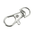 thumbnail image 6 of Uxcell 38mm Length Zinc Alloy Swivel Clasps Lanyard Snap Hook Silver,20 Pack, 6 of 6
