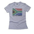 thumbnail image 1 of South Africa Baseball Classic - World Vintage Bats Flag Women's Cotton Grey T-Shirt, 1 of 2