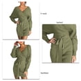 thumbnail image 5 of Mini Vestido De Suéter, Vestido De Punto De Abrigo Súper Suave De Manga Larga De Murciélago De Moda Con Cinturón Para Primavera Invierno Otoño ANGGREK Otros, 5 of 5