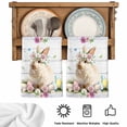 thumbnail image 5 of Easter Bunny Kitchen Towels Set of 1, Spring Daisy Flower Colorful Eggs White Wooden Absorbent Dish Towels for Kitchen, Microfiber Hand Towel, Quick Drying Tea Towel for Cleaning Dishcloths, 5 of 7