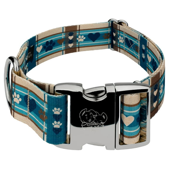 Country Brook Petz® 1 1/2 inch Premium Puppy Picnic Dog Collar, Large