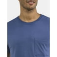 thumbnail image 4 of Athletic Works Men's and Big Men's Cotton Pocket Tee, Sizes XS-5XL and Tall Sizes, 4 of 5