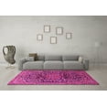 thumbnail image 3 of Ahgly Company Indoor Round Persian Pink Traditional Area Rugs, 5' Round, 3 of 4