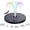 6.3in with Light, variant on Solar Bird Bath Fountain Pump, Solar-Powered Bird Fountains, 2.5w Solar Fountain Pump with 6 Nozzles for Pond, Pool, Garden, Fish Tank (5.1 in no Light)