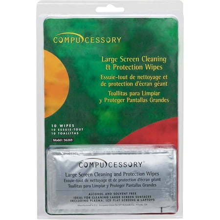 Compucessory Large Screen Cleaning/Protection Wipe 56269