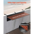 thumbnail image 3 of VEVOR Table Suspendue pour Balcon 12 x 48 Po Table de Bar pour Rambarde de Patio Extérieur Pliable, 3 of 9