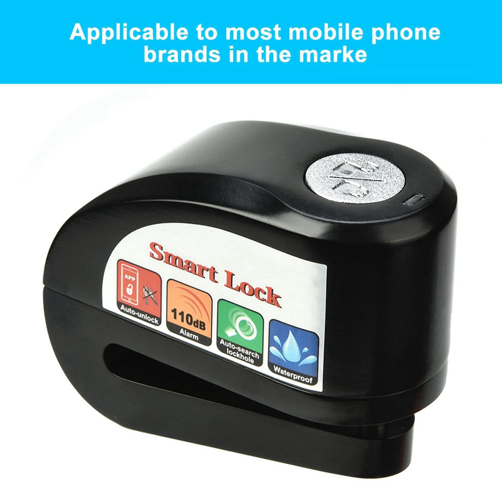 Riousery Y801 Smart Bluetooth Motorcycle and Bicycle Disc Brake Lock, Keyless Anti-Theft App Control [cite: 6]