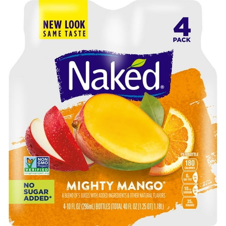 NAKED JUICE Mighty Mango Juice Smoothie 10 OZ PLASTIC 