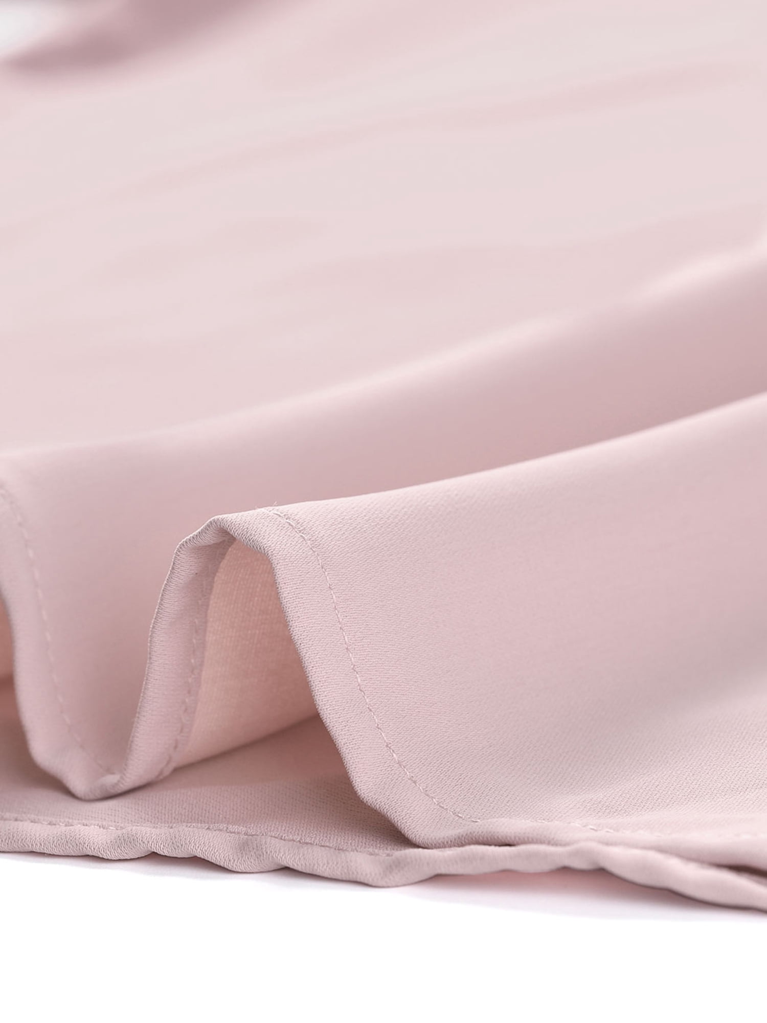 DARING DIVA Round Neck Keyhole Pleated Shirred Work Top S Pink