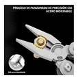thumbnail image 2 of Alicates Plegables Pinzas Multiherramienta Con 3 Accesorios Xtellar Plateado, 2 of 3