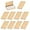 Golden, variant on Business Card Holder, 10Pcs Aluminum Metal Card Case, Long-Term Use Without Fading, Professional Pocket Card Holder for Name Card Credit Card Gift Cards ID Cards, Easy to Carry, Red