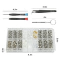 thumbnail image 2 of LOVEVER Kit de Réparation de Lunettes Vis et Écrous Nez avec Pince pour Lunettes Horloge, 2 of 8