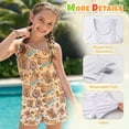 thumbnail image 4 of Psesaysky Girls Tankini Swimsuit Capybara Donut 2 Piece Modest Bathing Suits for Girls Swim Tank Top + Bottoms, Size 6-15Y, 4 of 7