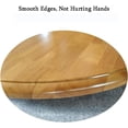 thumbnail image 4 of Large Wooden Lazy Susan Turntable, 24"" 28"" 32"" 36"" 40"" 360° Rotating Serving Tray for Dining Table, Table Top Round Serving Plate, Easy to Clean(Log,80cm/32in), 4 of 7