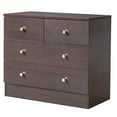 thumbnail image 4 of IVV 4-Drawer Wood Dresser for Bedroom, Wide Chest of Drawers, Storage Organization Unit for Clothing, 25.98"L x 12.99"W x 22.64"H, Brown, 4 of 9