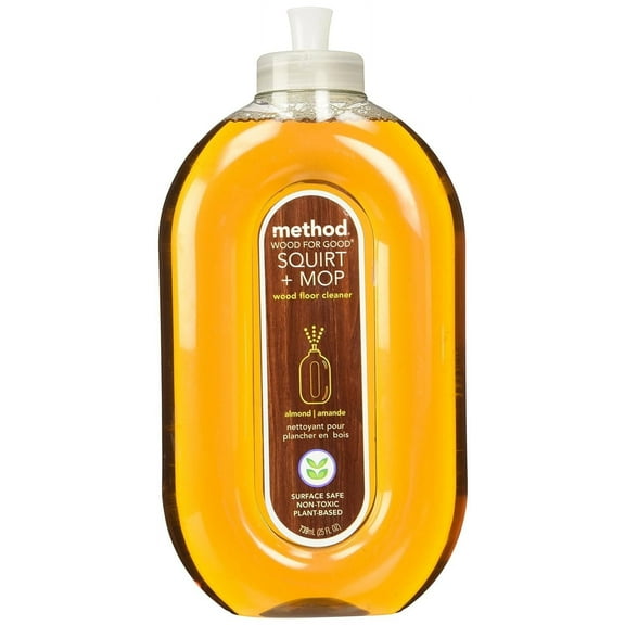 Method Wood for Good Squirt   Mop Wood Floor Cleaner, Almond, 25 Ounce