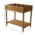 thumbnail image 5 of VegTrug Custom Wooden Raised Herb Garden Bed Planter Box with Herb Liners, 5 of 6
