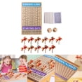 thumbnail image 2 of BQBQERT Horse Race Board Game Indoor and Outdoor Board Games Wood Race Game Board with 11 Wood Horses Easy to Use, 2 of 10