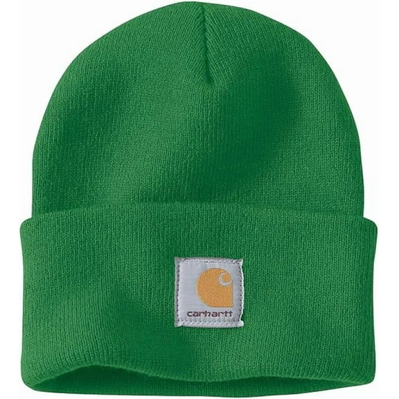 Carhartt A18BLK Men's Knit Cuffed Beanie, Holly Green, One Size