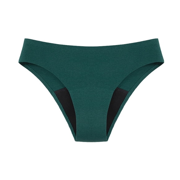 TANGNADE Culottes Menstruelles pour Femmes, Menstruation Physiologique, Natation, Anti-Fuites, Bikini 4 Couches, Bas de Maillot de Bain, Vert